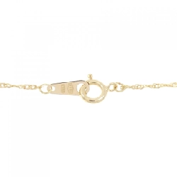 K18YG/750YG Dây chuyền hình trái tim kim cương 0.05CT - Hàng hiệu Chính hãng 861995