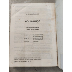 Hoá Sinh Học - Chủ Biên GS.TS. Nguyễn Xuân Thắng 509171