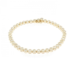 K18YG Vòng tay kim cương 3.04CT - Hàng hiệu Chính hãng 873651