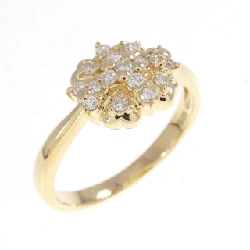 Nhẫn kim cương K18YG 0.17CT - Hàng hiệu Authentic