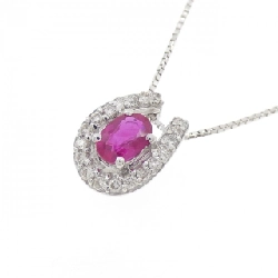 Dây chuyền ruby K18WG 0.50CT - Hàng hiệu Chính hãng 858915