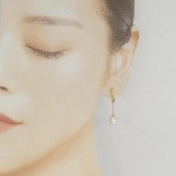 K18YG Bông tai ngọc trai Akoya 8.4mm - Hàng hiệu Chính hãng 874031