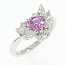 Nhẫn Sapphire hình trái tim K18WG 0.62CT - Hàng hiệu Chính hãng