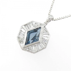 K18WG Blue Topaz Necklace - Hàng hiệu Authentic 862125