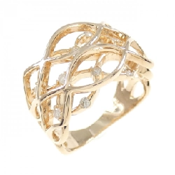 Nhẫn kim cương K18PG 0.25CT