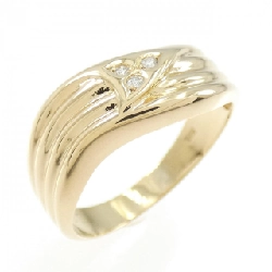 Nhẫn kim cương K18YG 0.03CT