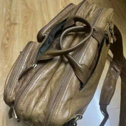 Balo nam 29x40x12 da thật 2hand 1013067