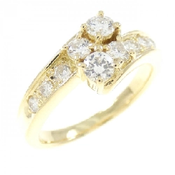 Nhẫn kim cương K18YG 0.56CT