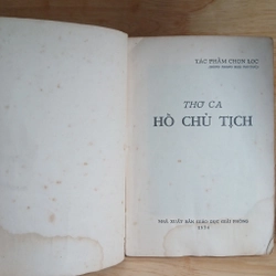 Thơ Ca Hồ Chủ Tịch - Tác Phẩm Chọn Lọc (Xb 1974) 539360