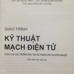 GIÁO TRÌNH KỸ THUẬT MẠCH ĐIỆN TỬ 484702