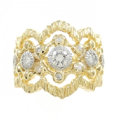 Nhẫn kim cương K18YG/PT900 0.41CT 672764