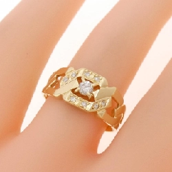 Nhẫn kim cương K18YG 0.10CT - Hàng hiệu Chính hãng 848019