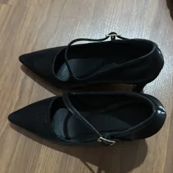 Giày elly size 35 màu đen cao gót 7cm 752424