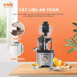 MÁY ÉP CHẬM UNIE USJDC71S – Giữ trọn 98% dưỡng chất – sánh mịn, ngon ngọt tự nhiên. 726097