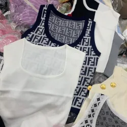 Áo tank top nữ Fendi in logo chất len mongtoghi hàng chuẩn QCCC 1024469