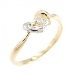 Nhẫn kim cương K18YG/PT900 0.03CT