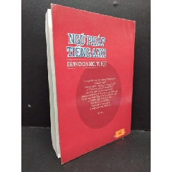 Ngữ pháp tiếng anh dành cho người tự học mới 80% bẩn bìa, ố nhẹ, tróc bìa nhẹ 2006 HCM2110 Nguyễn Hữu Quyền HỌC NGOẠI NGỮ 917793