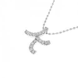 K18WG Chữ cái K Dây chuyền kim cương 0.10CT - Hàng hiệu Chính hãng 856928