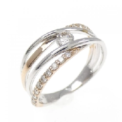 Nhẫn kim cương K18WG/K18PG 0.26CT