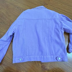 Áo khoác Jean thời trang size s màu tím  no brand còn mới 148407