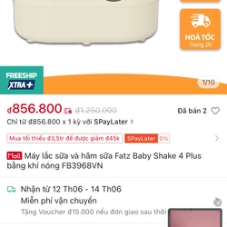 Máy hâm sữa, lắc sữa Fatz bằng khí nóng 473519