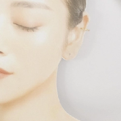 K18YG Bông tai kim cương một bên - Hàng hiệu Authentic 872008