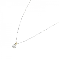 Dây chuyền kim cương PT900/K18YG/PT850 0.07CT - Hàng hiệu Chính hãng 863978