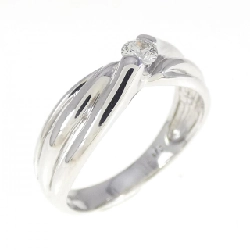 Nhẫn kim cương K18WG 0.12CT