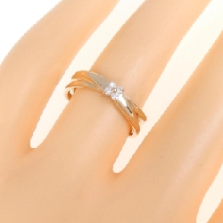 Nhẫn kim cương K18PG hoa 671915