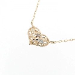K10YG Heart Blue Topaz Necklace - Hàng hiệu Authentic 863808