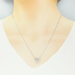K18WG Dây chuyền kim cương hình trái tim 0.50CT - Hàng hiệu Chính hãng 857219