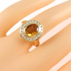 Nhẫn Citrine 750YG - Hàng hiệu Authentic 851132