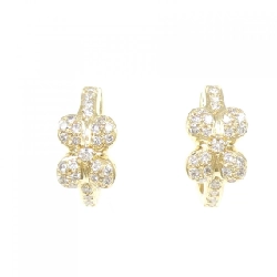 K18YG Bông tai kim cương - Hàng hiệu Chính hãng