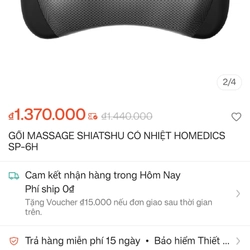Gối matxa cổ Homedics 473576