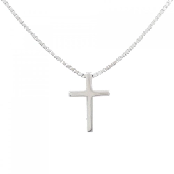 K18WG Dây chuyền hình chữ thập - Hàng hiệu Chính hãng