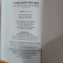 Sách 7 thói quen hiệu quả của Stephen Covey mới 95% 527323