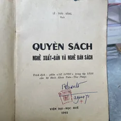QUYỂN SÁCH NGHỀ XUẤT BẢN VÀ NGHỀ BÁN SÁCH - LÊ THÁI BẰNG 714991