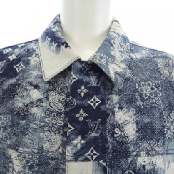 Áo sơ mi denim ngắn tay Monogram Bandana Louis Vuitton LOUIS VUITTON HNS17XNW2 S/S - Hàng hiệu Chính hãng 893116