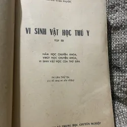 Vì sinh vật học thú y - Nguyễn Vĩnh Phước - hơn 400 trang khổ lớn  1009216