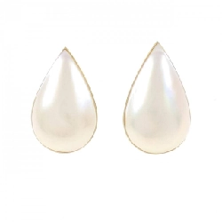 K18YG Mabe Pearl Earrings - Hàng hiệu Authentic