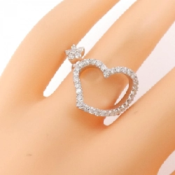 Nhẫn kim cương hình trái tim và ngôi sao Ponte Vecchio 0.55CT - Hàng hiệu Authentic 840557