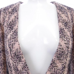 【Mã giảm giá】【Cổ điển】Áo khoác không cổ CHANEL 642365