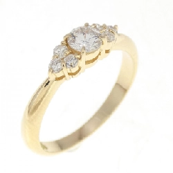 Nhẫn kim cương K18YG 0.32CT