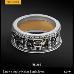 Nhẫn Helios: Sơn Hà Ấn Ký size 5 (new), Michigan size 7