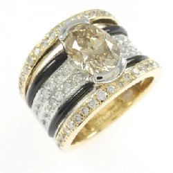 Nhẫn kim cương K18YG/PT900 2.298CT - Hàng hiệu Authentic