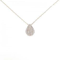 K18PG Pave Diamond Necklace 1.00CT - Hàng hiệu Chính hãng