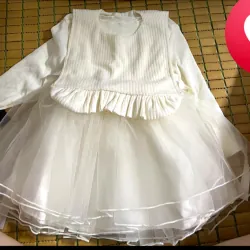 Váy bé gái hoa voan kèm yếm 8-10kg