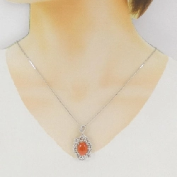 K18WG Mặt dây chuyền san hô - Hàng hiệu Authentic 857723