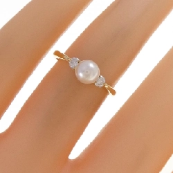 Nhẫn ngọc trai Akoya K18YG 4.9mm - Hàng hiệu Authentic 851684