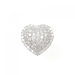 Nhẫn kim cương pavé hình trái tim PT900 2.04CT 670320